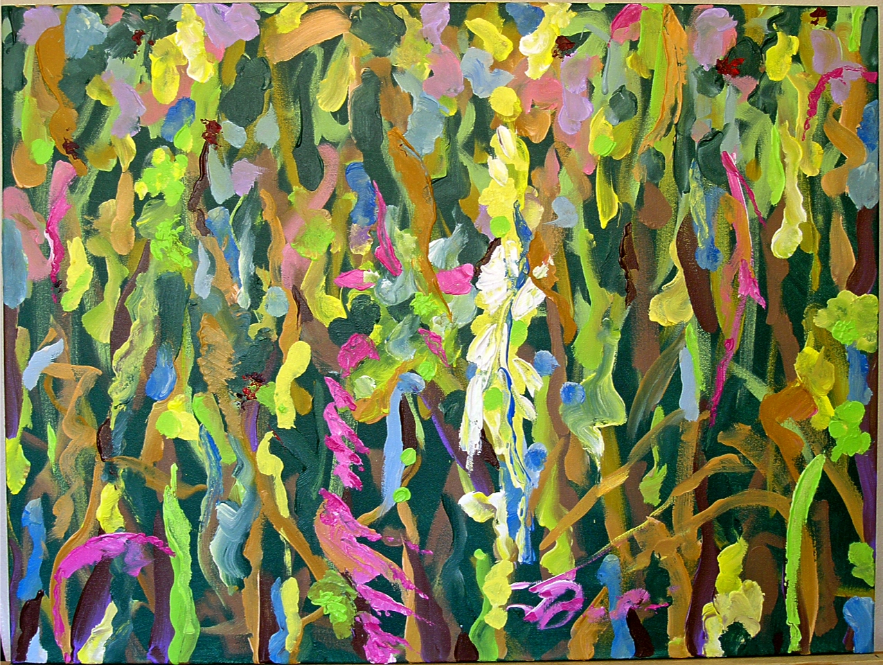 7 Times to Flourish Number 1 - 2014 30h" x 40"w acrylic on canvas