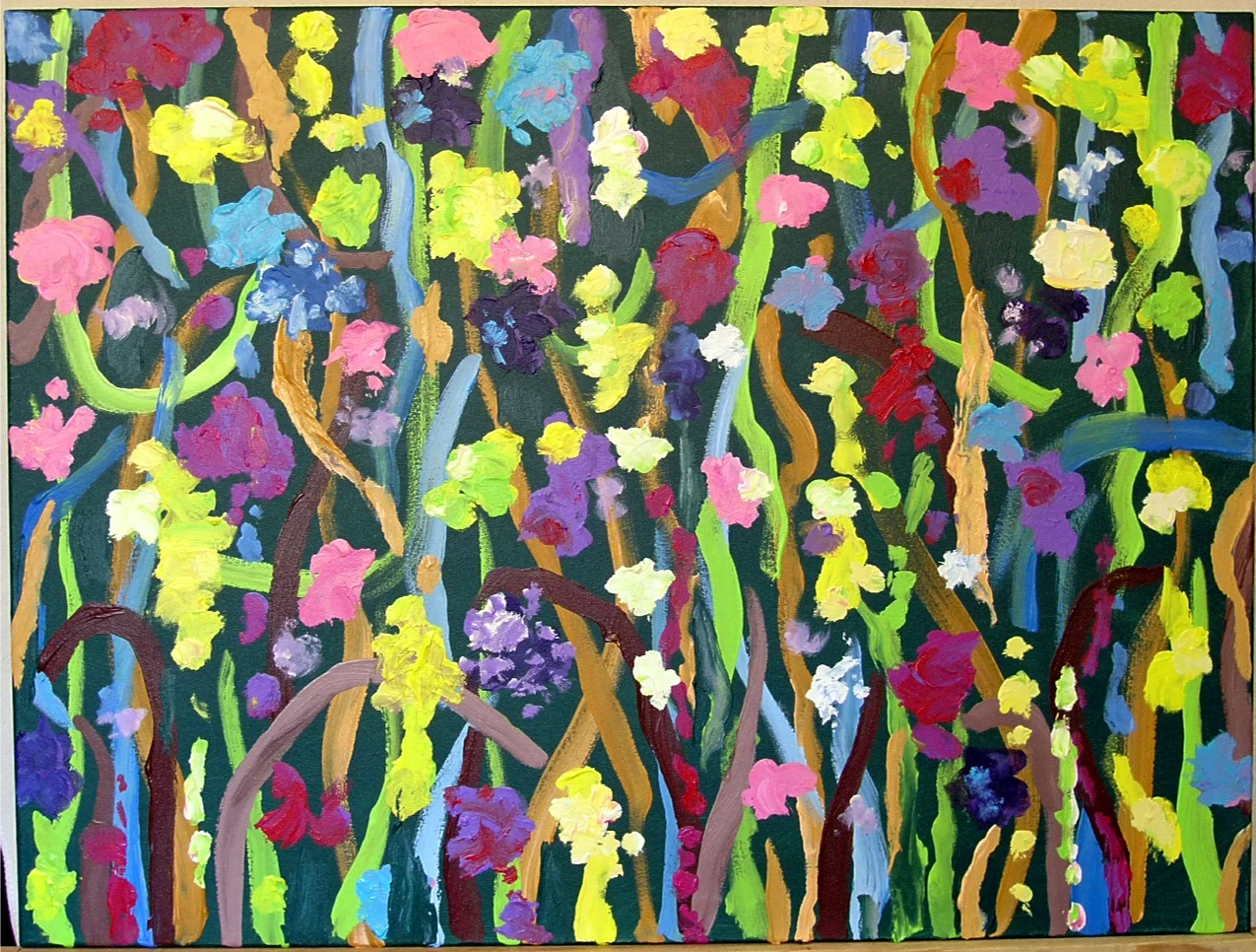 7 Times to Flourish Number 4 - 2014 30h" x 40"w acrylic on canvas