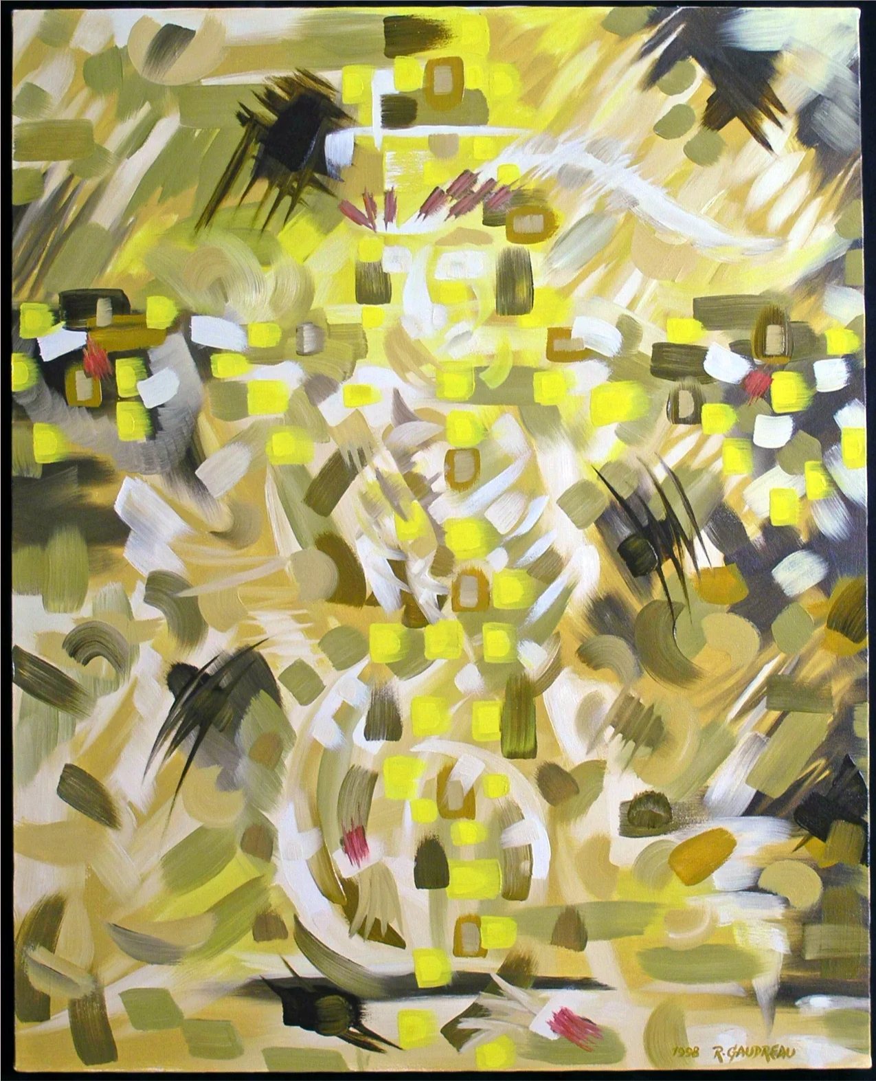 Yellow Cross 1998 oil on canvas 30 x 24 inches