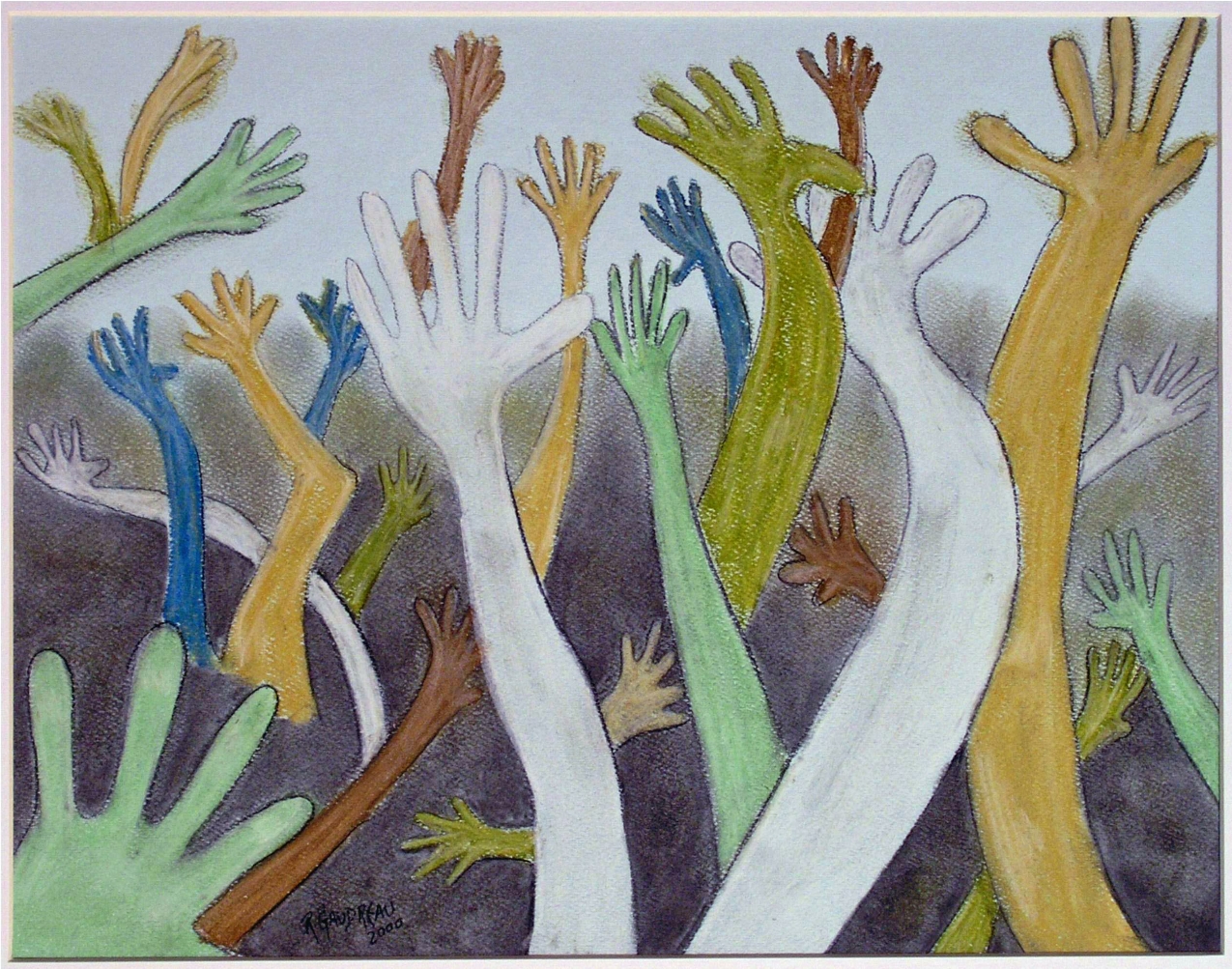 The Forest 2000 pastel, charcoal on paper 11 x 14 inches