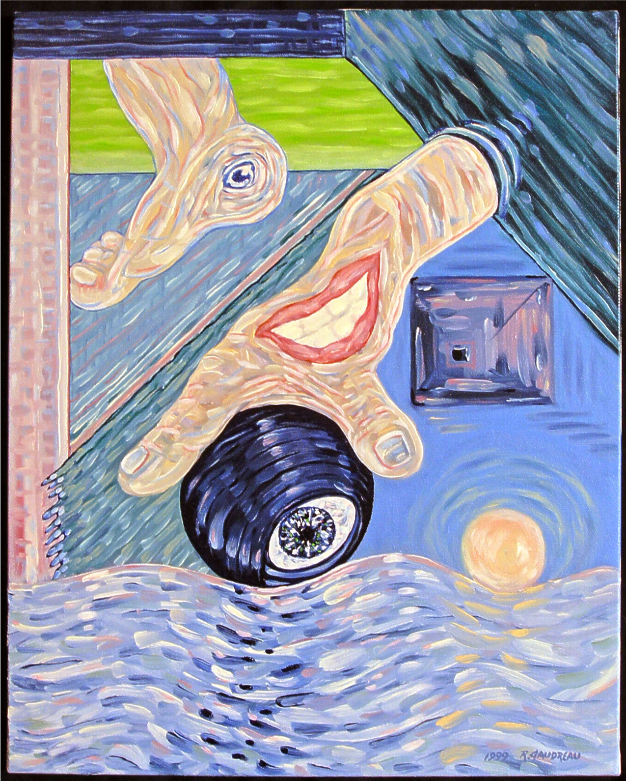 Split Personality 1999 oil on canvas 20 x 16 inches