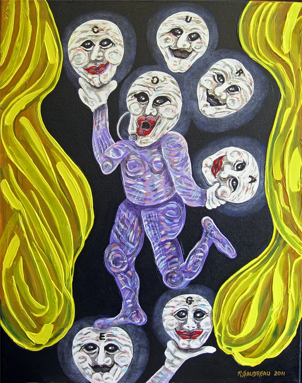 Buskers of the CityCourage / Voice 2011 Oil on canvas 28"H x 22"W