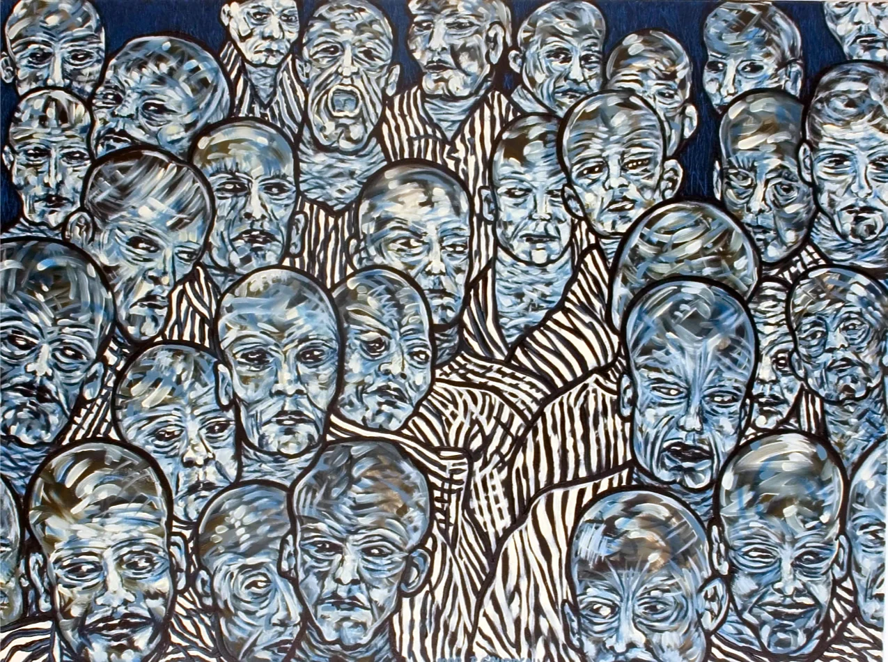 Bad Boys on the Mend 1998 oil on canvas 30 x 40 inches