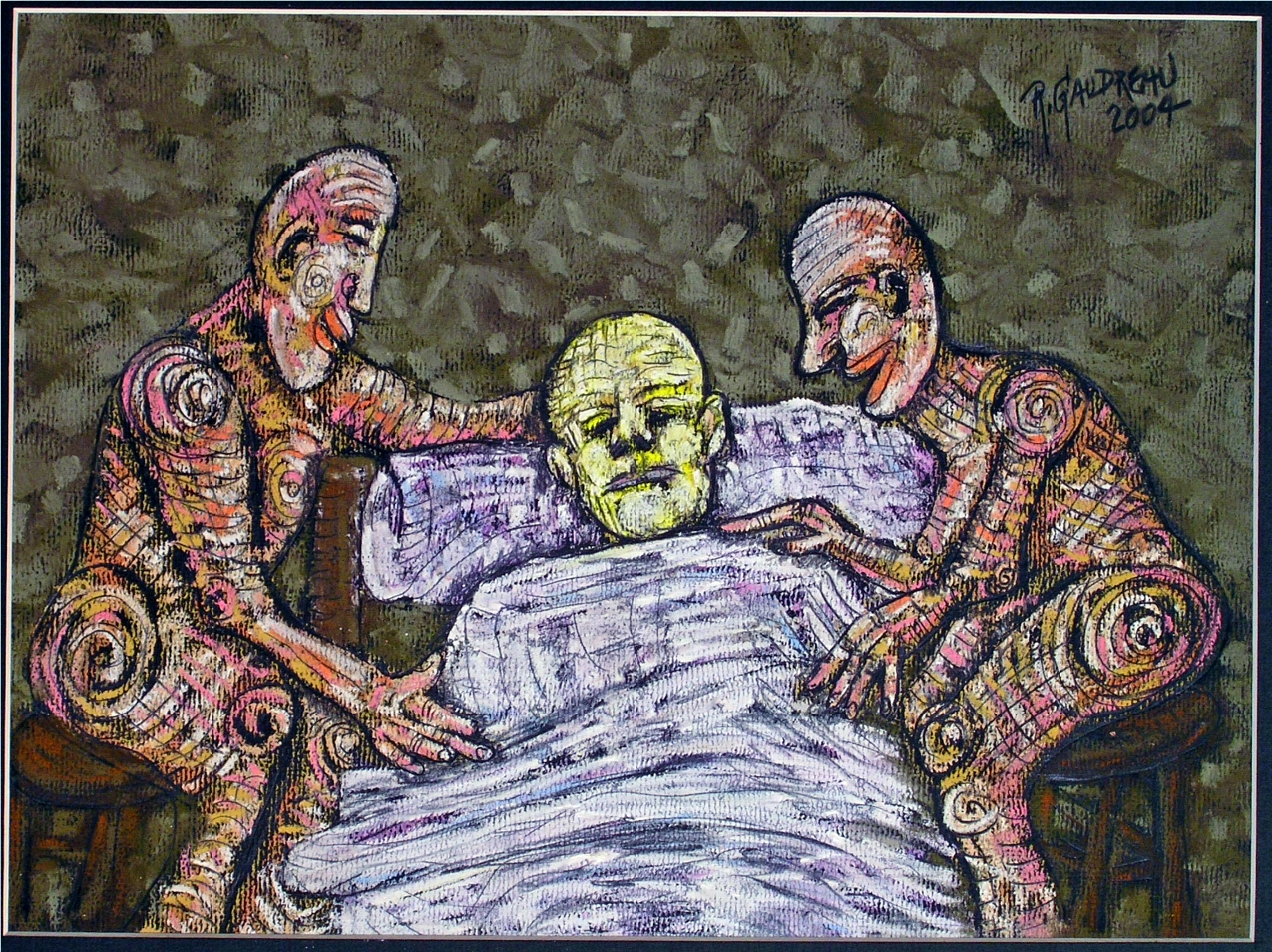 Bad Food 2004 pastel, charcoal on paper 12 x 16 inches