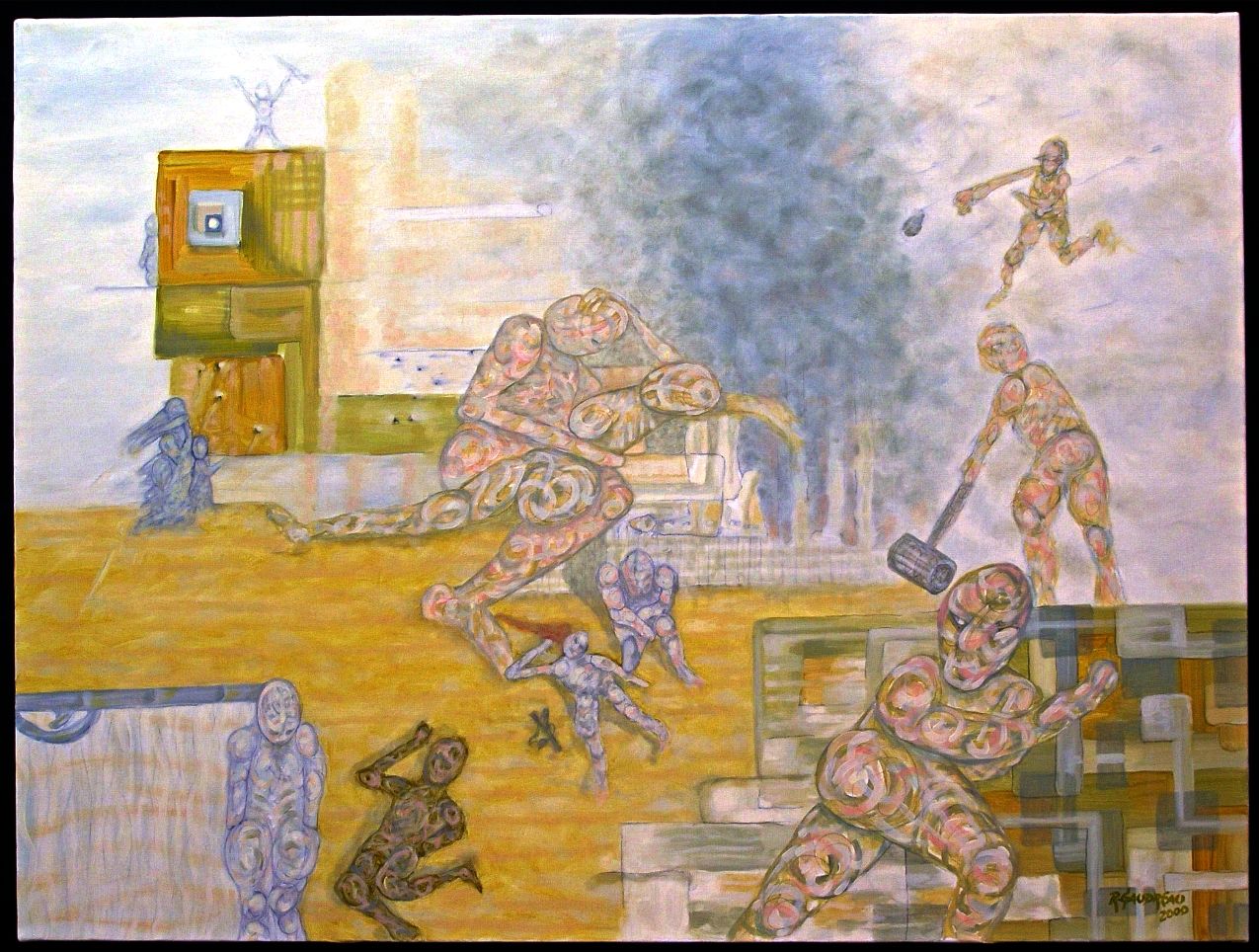 West Bank 2000 oil on canvas 30 x 40 inches
