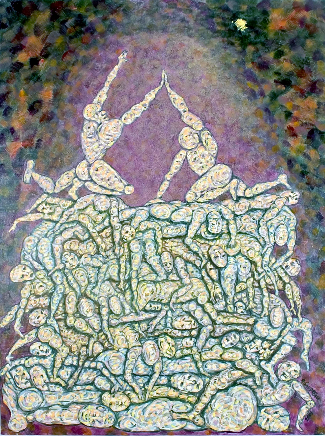 The Pile 2001 oil on canvas 40 x 30 inches