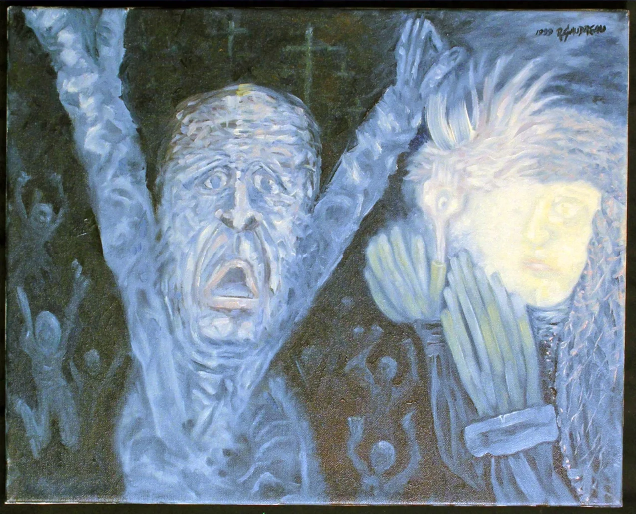 Fear of the Dark 1999 oil on canvas 16 x 20 inches