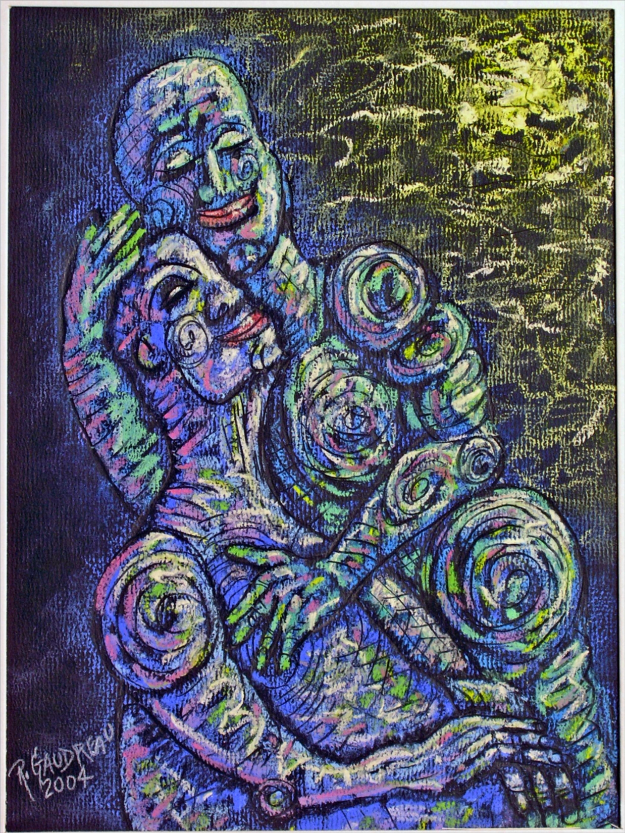 One Moment 2004 pastel, charcoal on paper 12 x 9 inches