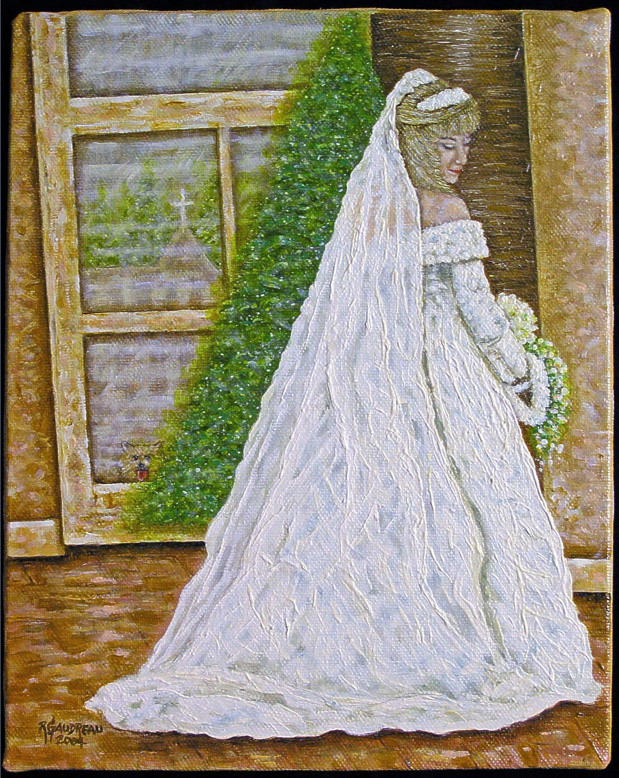 Arlene's Wedding Day 2004 oil on linen 20 x 16 inches