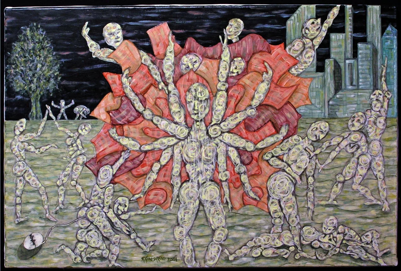 Blossom 2001 oil on linen 24 x 36 inches