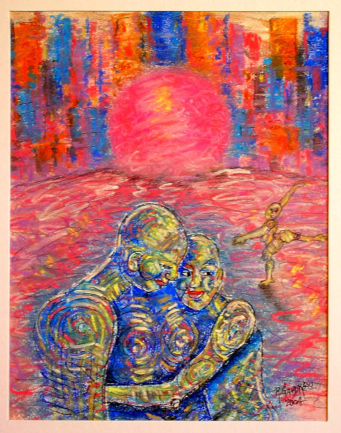 Security 2004 pastel, charcoal on paper 11 x 14 inches