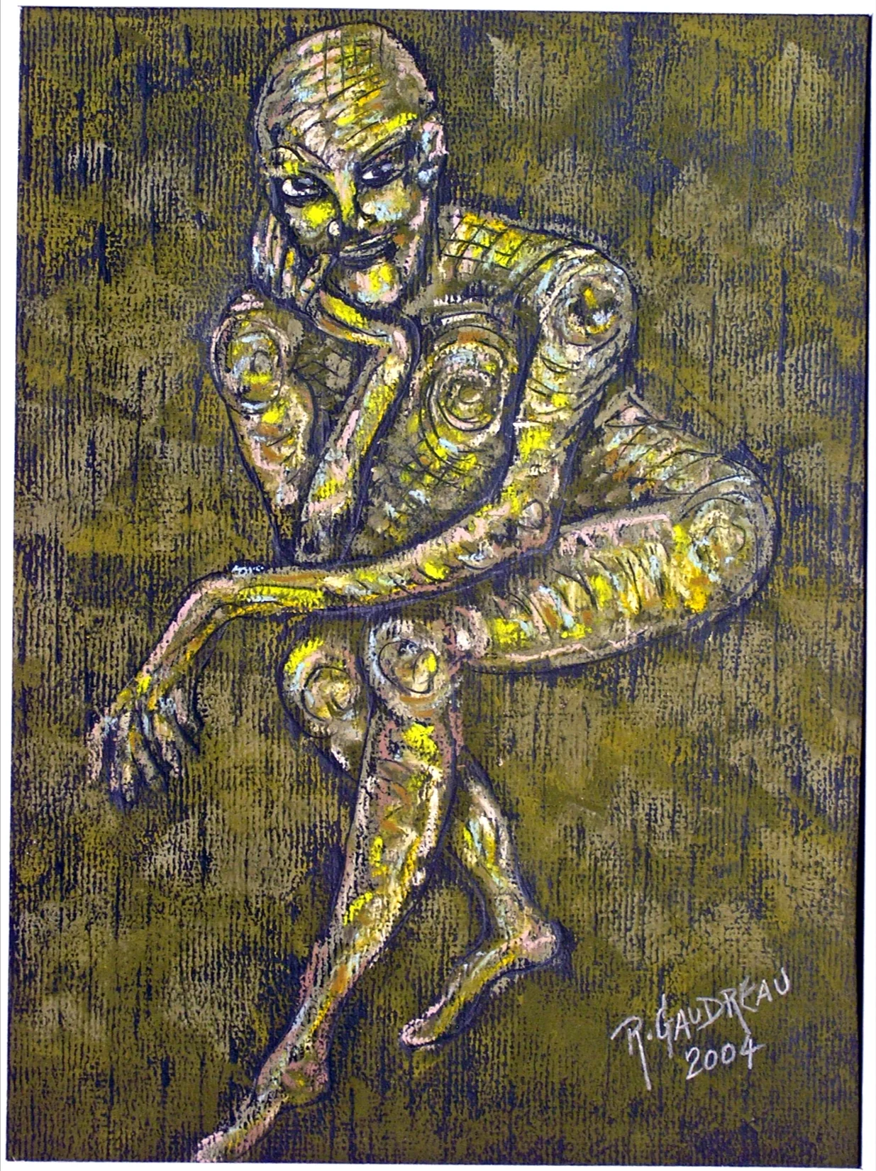 Boredom 2004 pastel, charcoal on paper 12 x 9 inches