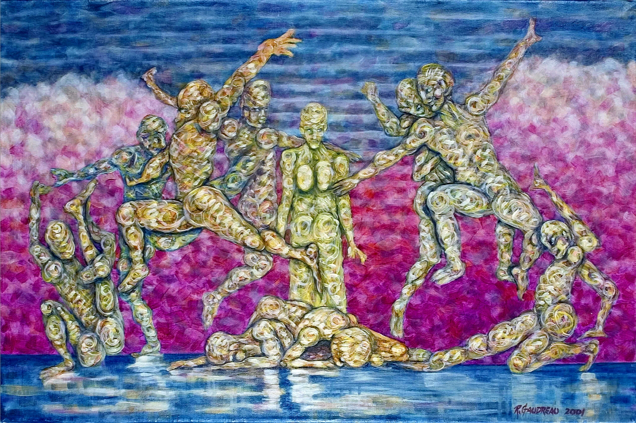 Victory Dance 2001 oil on linen 24 x 36 inches