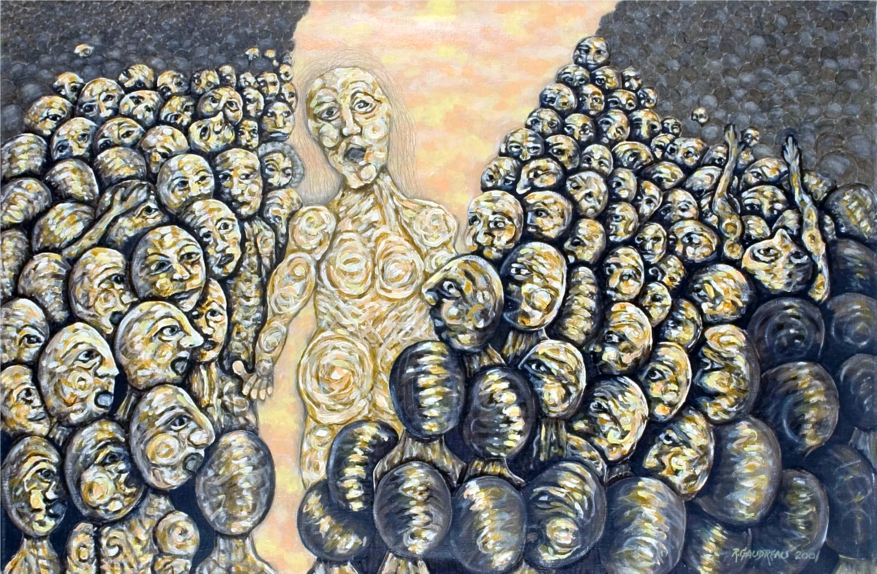 Worship Icons 2001 oil on linen 24 x 36 inches