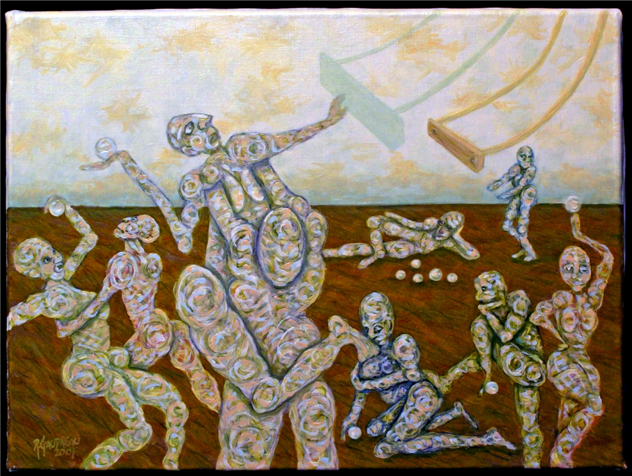 Play Thing 2001 oil on linen 18 x 24 inches