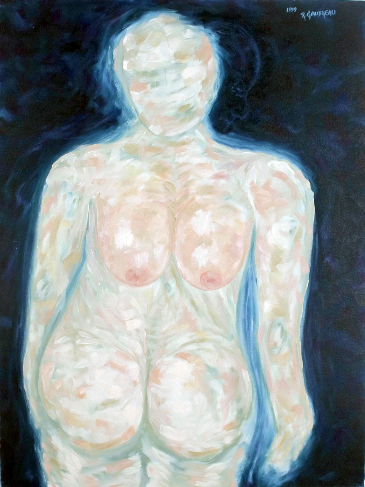 A Mans View of a Woman 1999 oil on canvas 40 x 30 inches