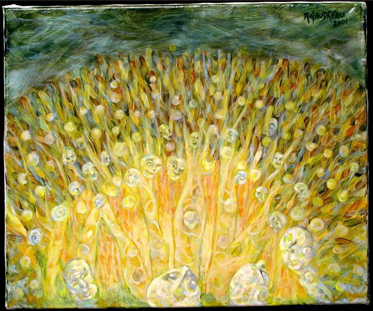 Fire Dance 2001 oil on canvas 20 x 24 inches