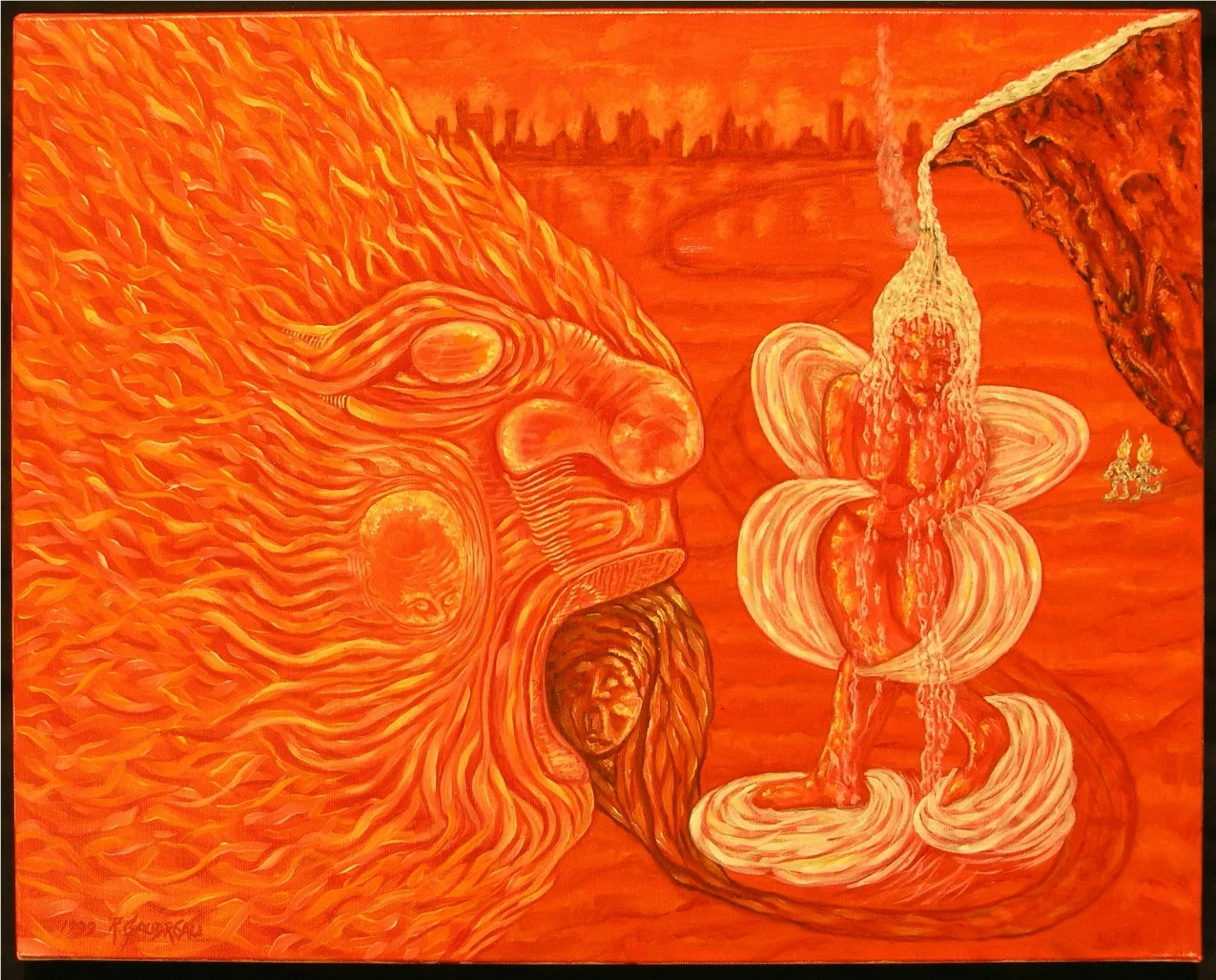 Old Flame 1999 oil on canvas 16 x 20 inches