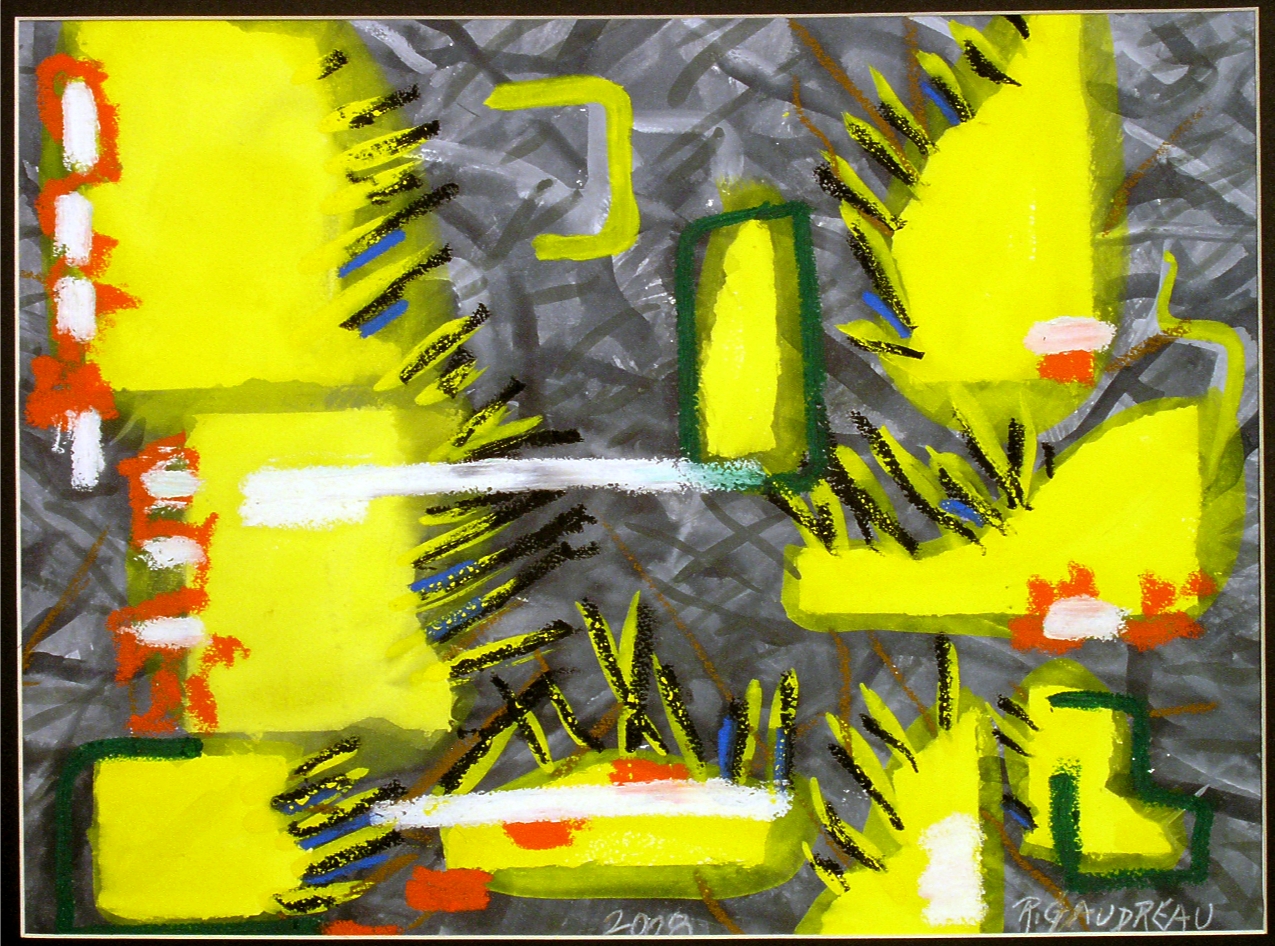 Demolition 11 2008 mixed media on watercolor paper 12 x 16 inches