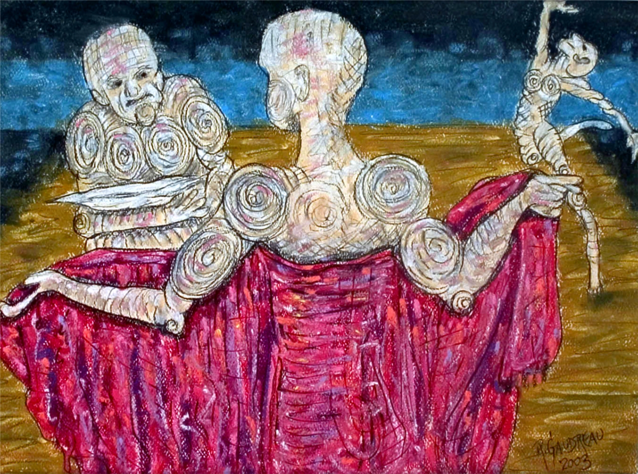 The Artist and the Model 2003 pastel, charcoal on paper 9 x 12 inches
