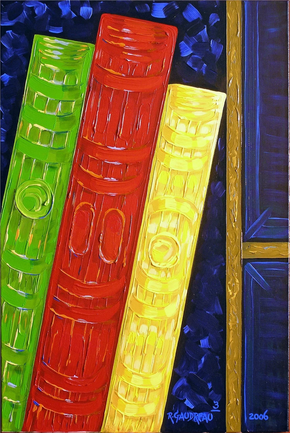 3 Books 2006 oil on canvas 36 x 24 inches