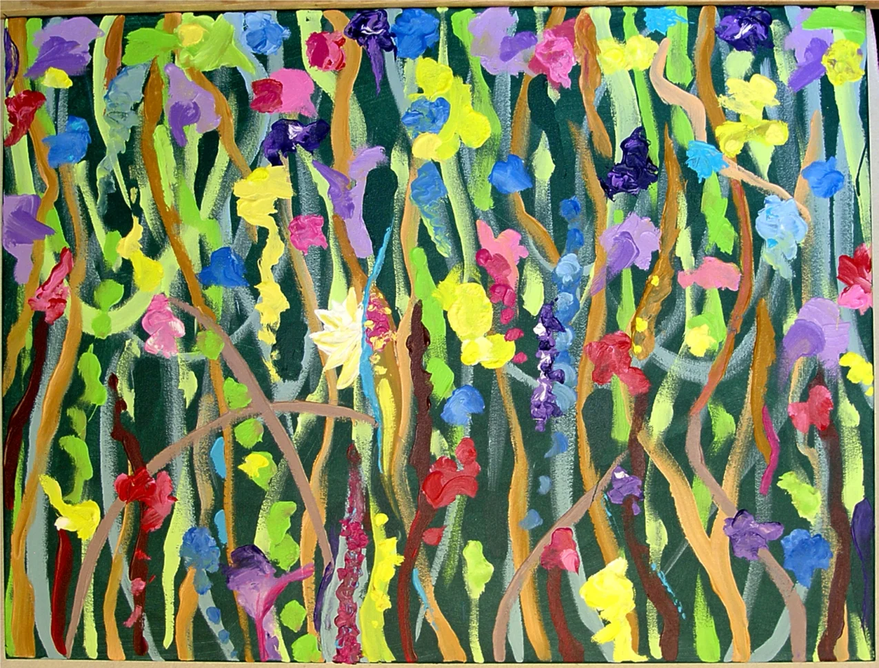7 Times to Flourish Number 2 - 2014 30h" x 40"w acrylic on canvas