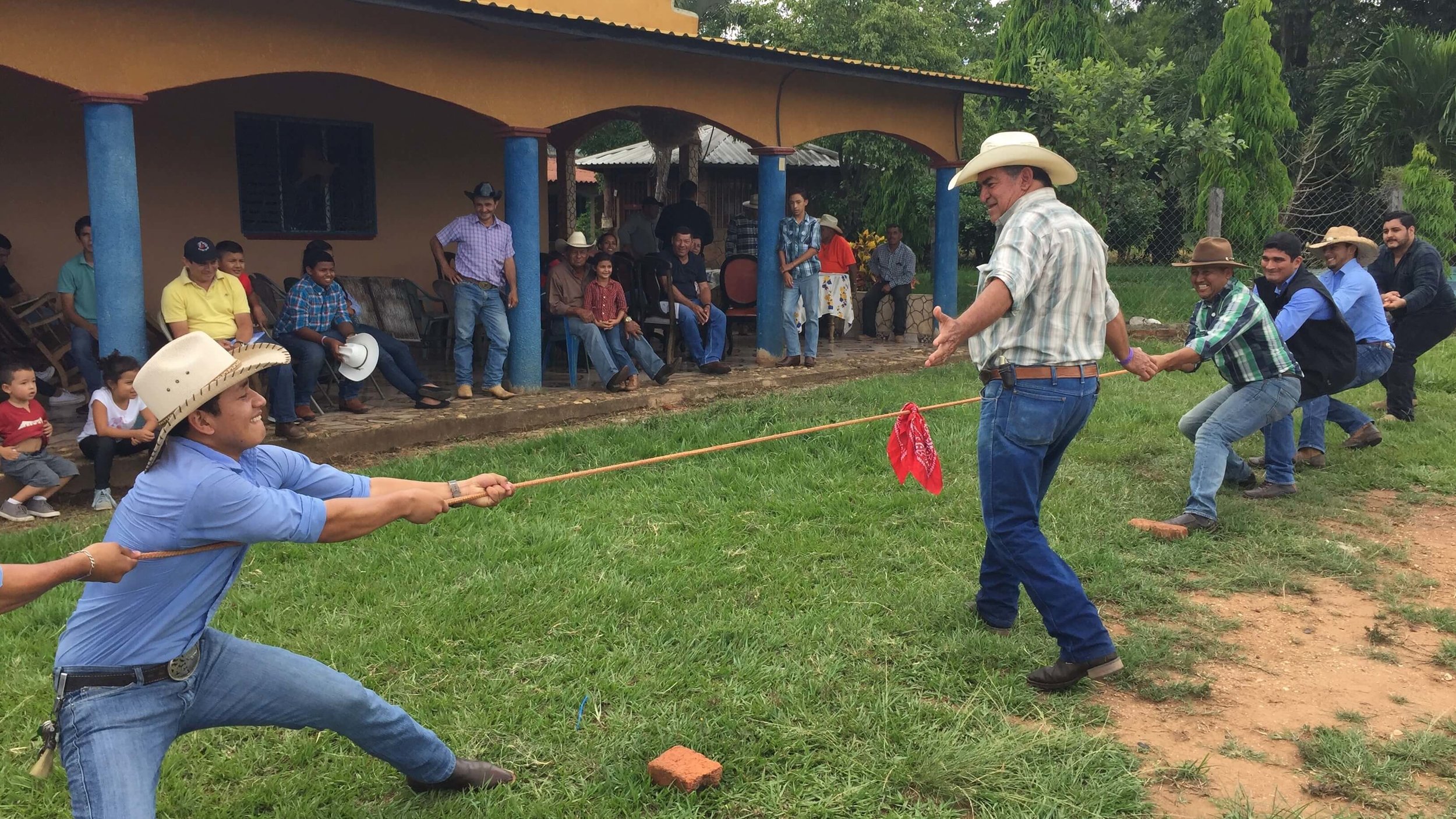 Having some fun after hearing Cesar Gonzalez and Frank Molano speak to the group