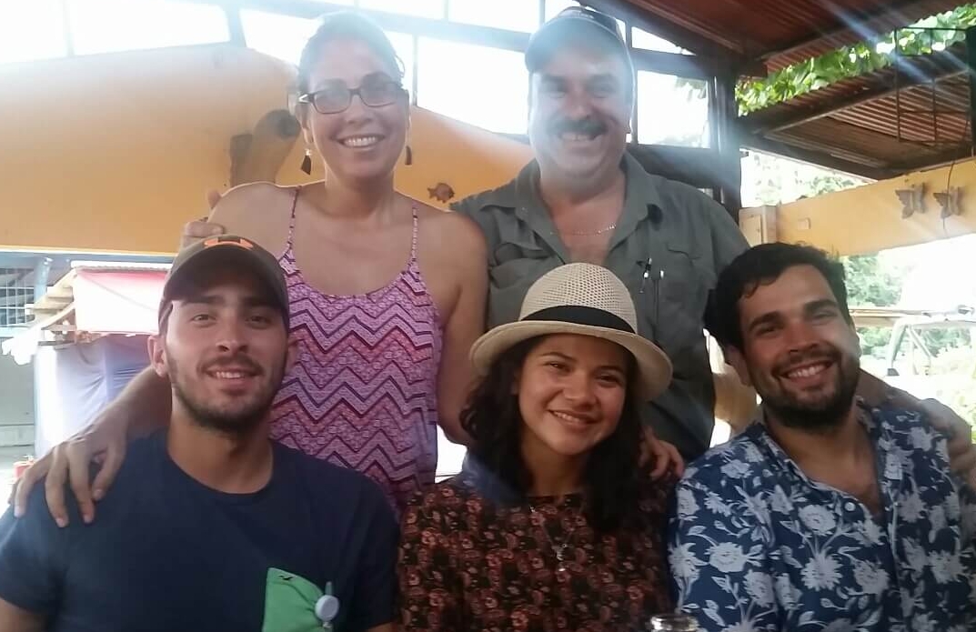 Alex and Joanna Salazar pose with their two sons, Alejandro and Alan along with Alan's girlfriend. 