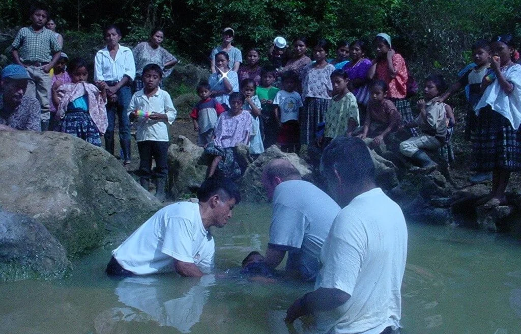 Here’s a picture of the first baptisms in Sepoc 13 years ago. This church is now the leader in the region in helping other churches get started. I hope to get pics of their recent baptisms. Stay tuned!