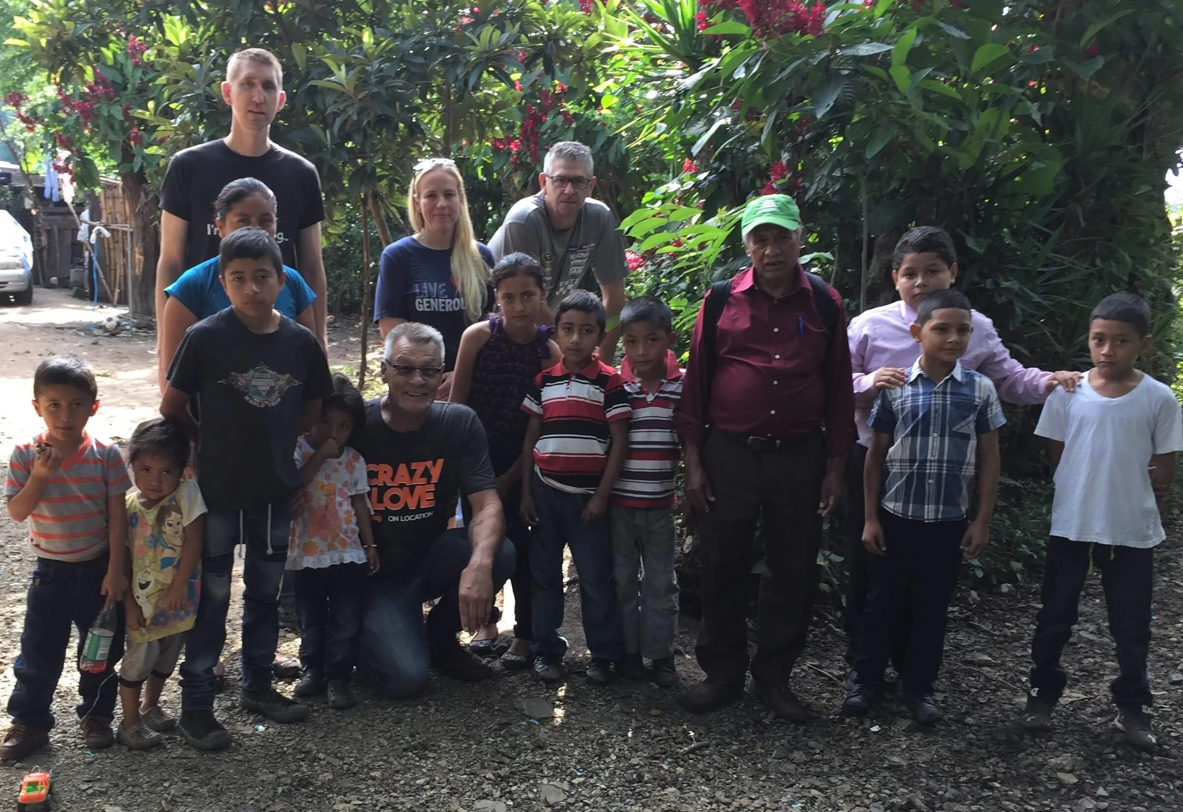 In front of Tigra’s house, I took this picture of our group before we hiked to Cesar’s house.