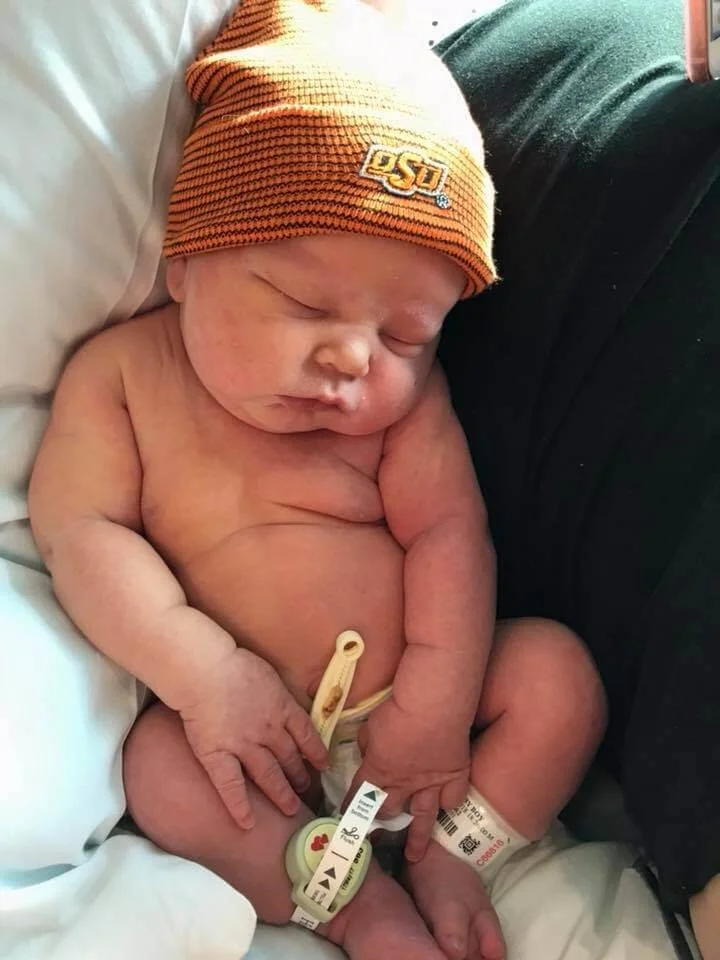 Zeke came into this world an OSU cowboy!