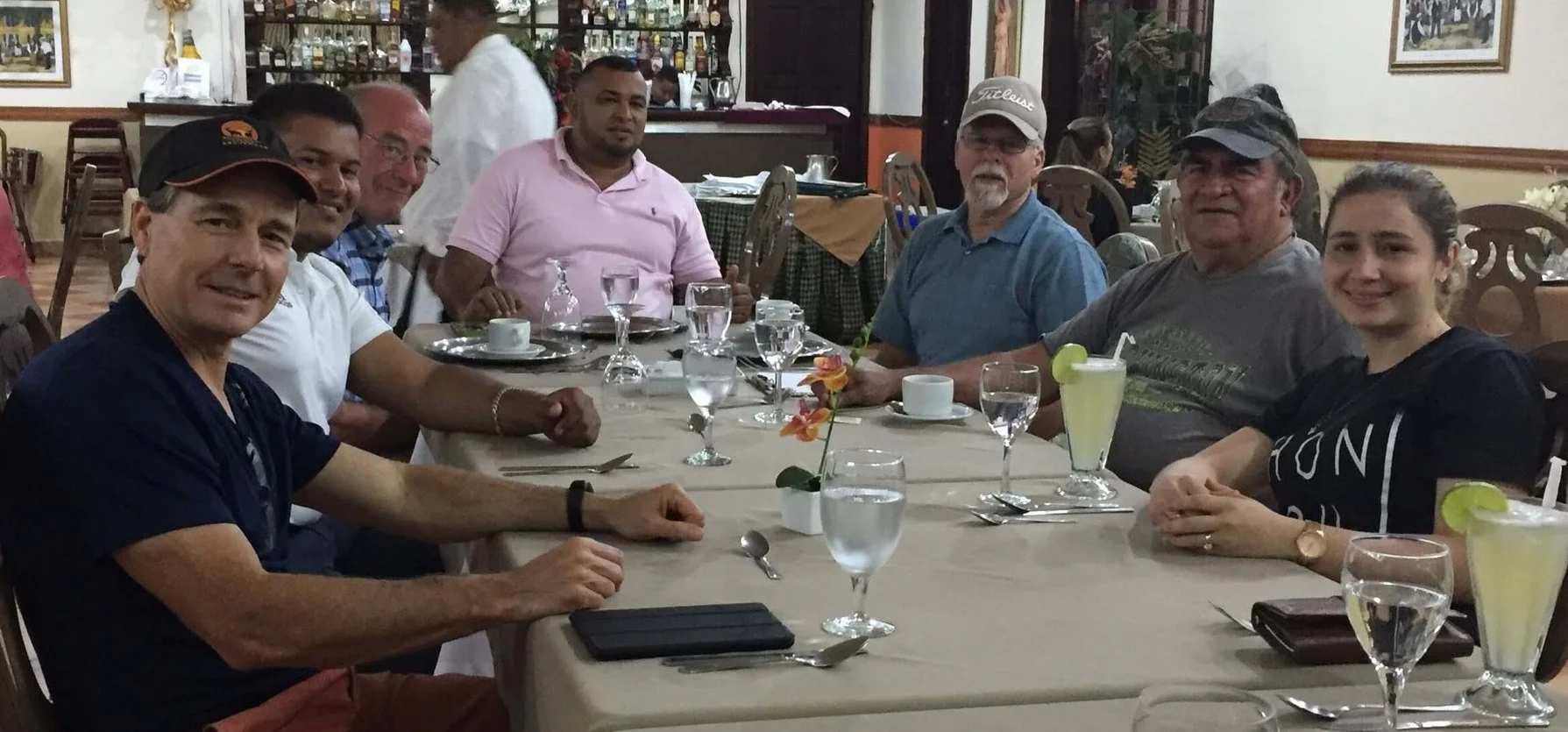 At our hotel in La Ceiba, we were reunited with some friends we met a few years ago on the other side of Honduras. Fernanda, the girl across the table from me, and Junior, the young man sitting next to me, were students at the National University of Agriculture in Catacamas and part of a student-led Christian Rancher group. Now they are engaged and living in La Ceiba, where they grew up. In 2015, they visited Texas Tech University with a group of bull riders as a part of their exchange studies in agronomy. During one week, I took them around the Dallas/Fort Worth region of Texas, meeting with cowboy churches and friends. Here we are reminiscing and talking about starting Christian Rancher groups in their region.