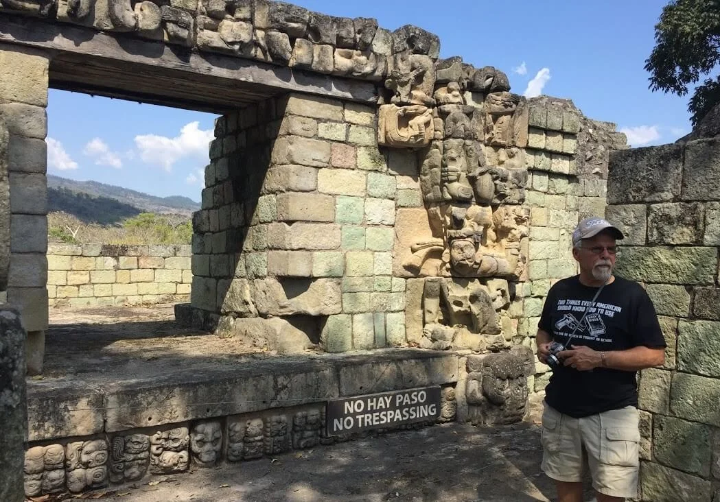Ray, whose name in Spanish means “king,” stands in front of the area under the arch where the king would sit and rule.