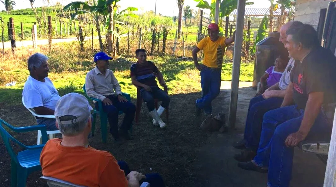 A pastor’s gathering in Por Venir, Guatemala, met to pray with us shortly before we left that area for Honduras. Several of these pastors have been involved in soccer evangelism, and Cesar wanted to make sure that they knew to come help us train other Kekchi pastors in May.