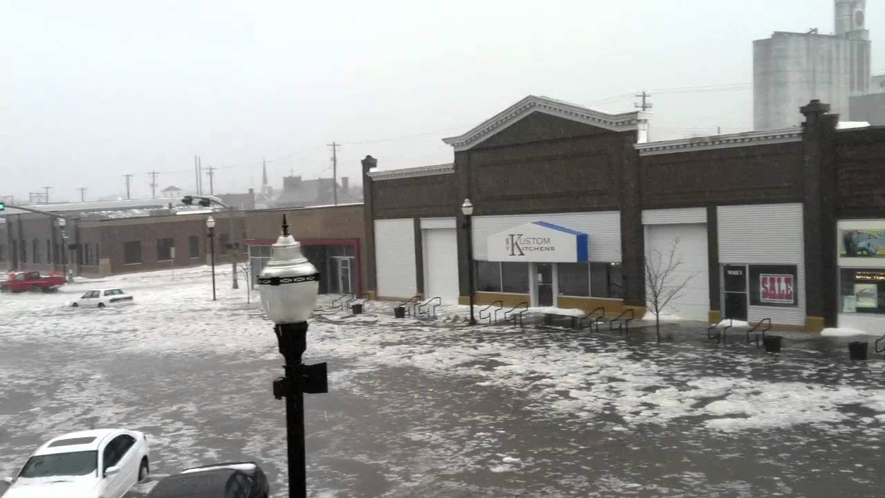 This is downtown Norfolk on March 15th.