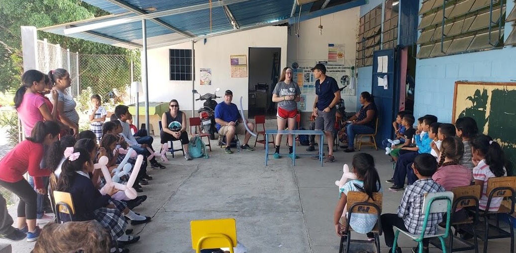 To this group of 2nd and 3rd graders, Alex shared how when she was about their age, her parents divorced, and it forced her to grow up quicker than she wanted to. About three years ago, she came to faith in Christ and now loves going on mission trips.