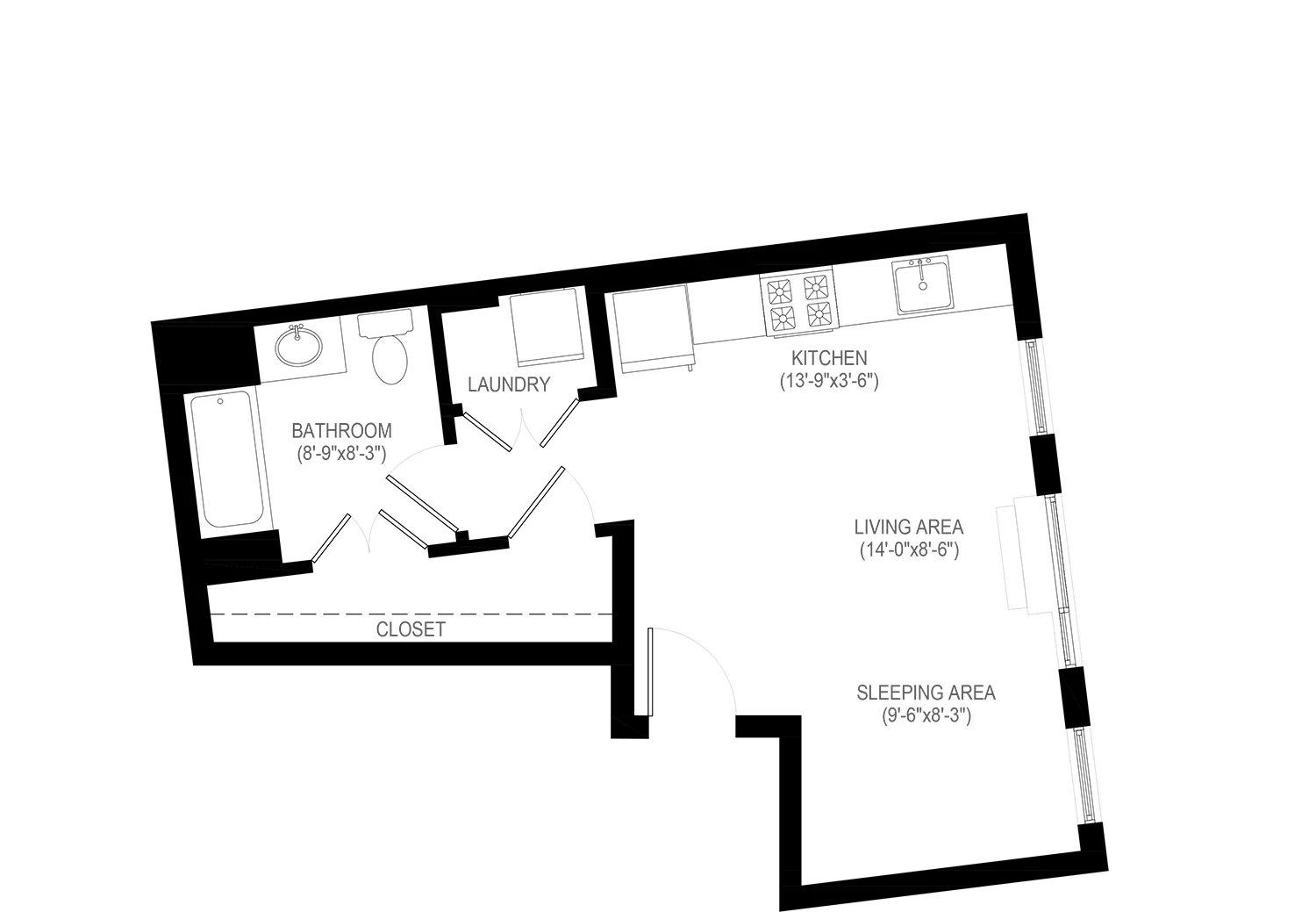 click on studio floor plan to englarge