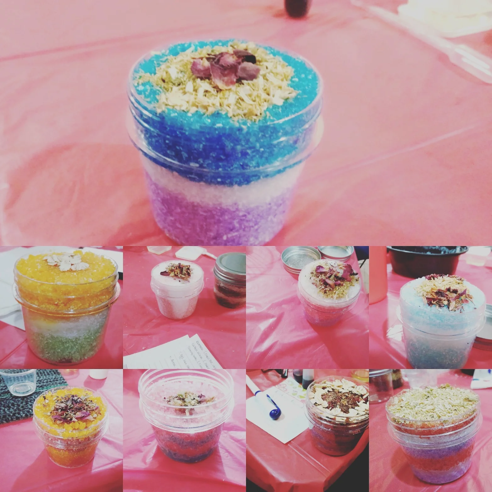 Photos of participants products.