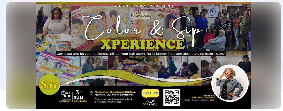 Color and Sip Experience