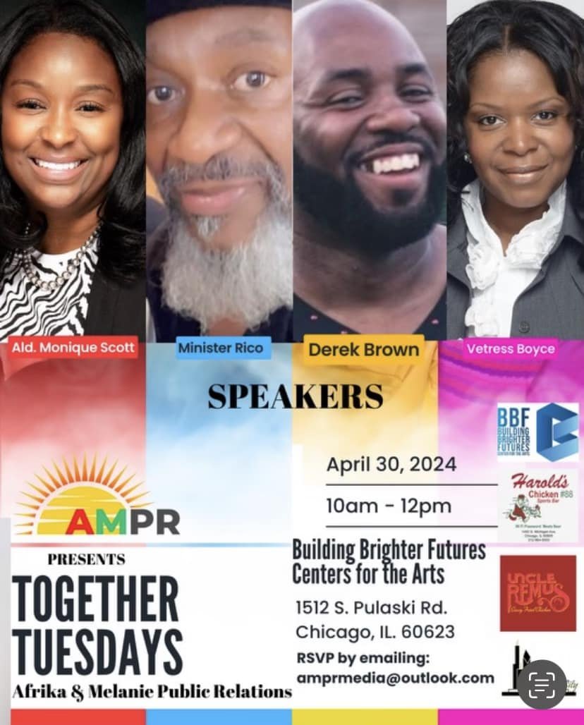 Networking this rising at its finest. Today is Together Tuesday hosted by Afrika Porterand Melanie L. Brown. It&rsquo;s free to attend. Westside business support.