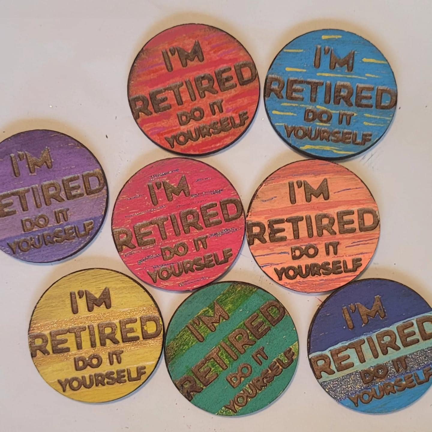 Custom Pins. Stop by today through Sunday at Absolutely Anything Essential Gift Shop and purchase or order these one of a kind keepsakes. PJ Style Designs