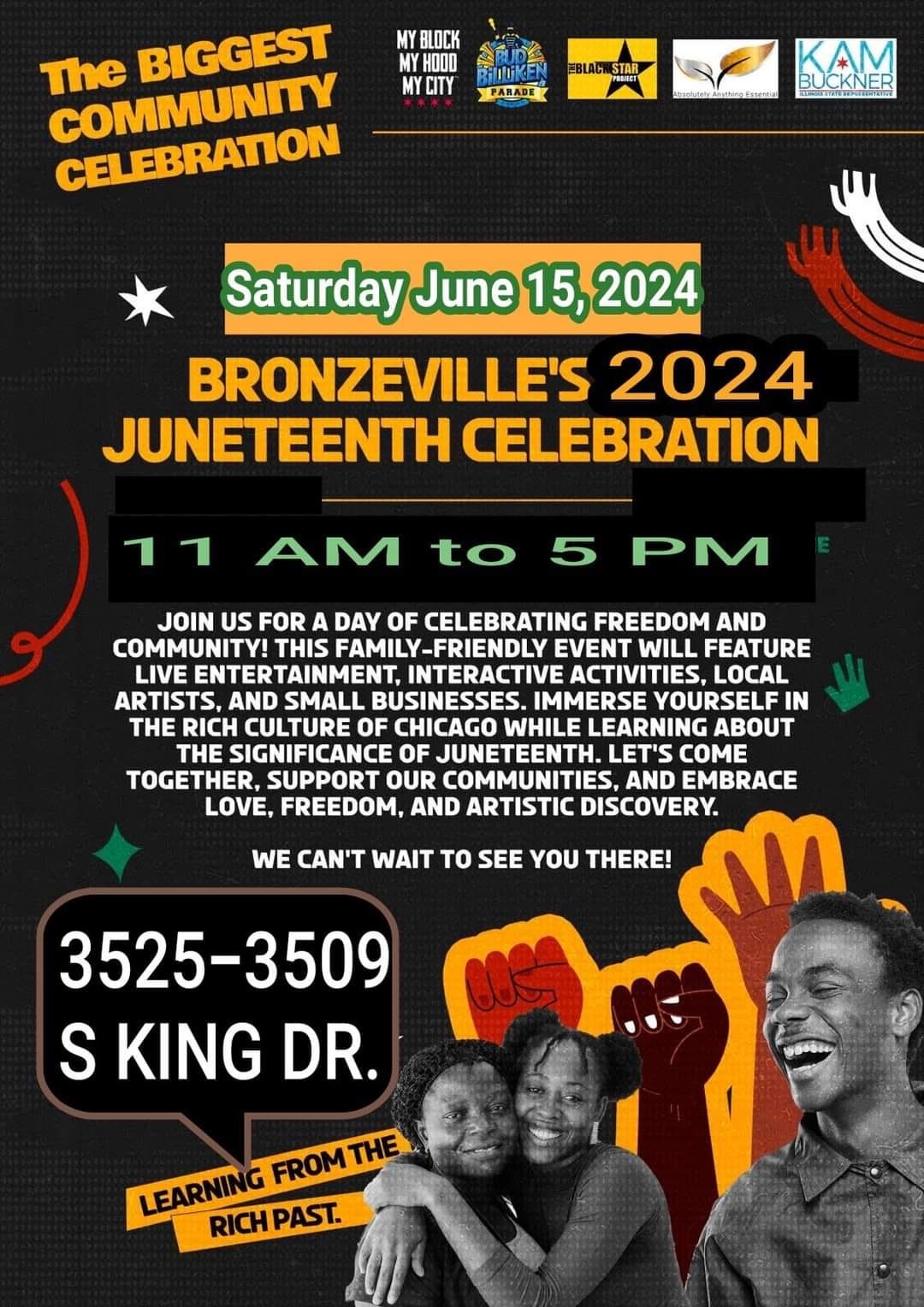 We are exactly 1 month away from our Bronzeville&rsquo;s Juneteenth Celebration. Join us 6.15.24. This video was last year. https://youtu.be/a2wQCKWN5xM?si=smV704AdFy4BnqI3