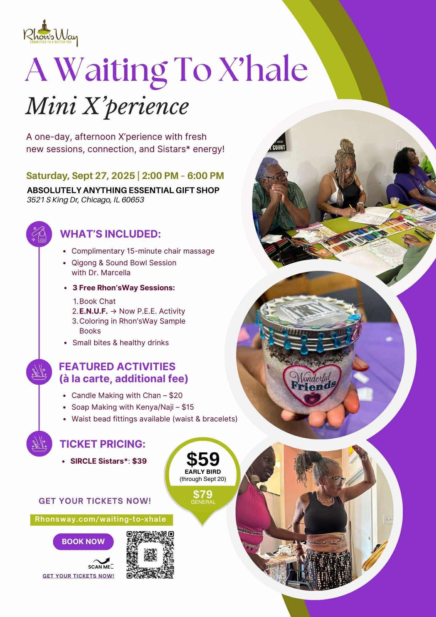 A Waiting to X'hale Mini Experience  - A day of Wellness
