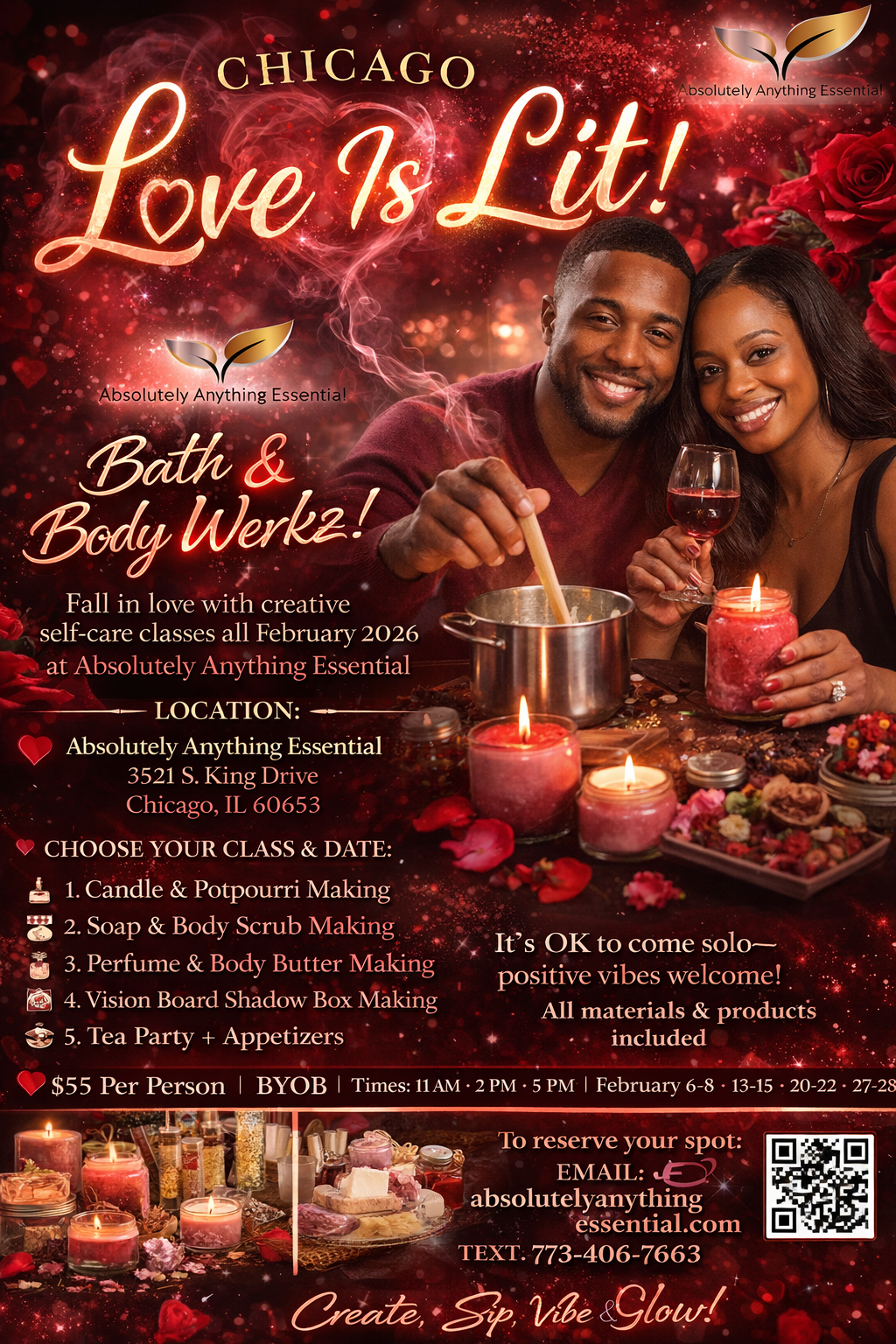 Chicago Love Is Lit! – February 2026 Weekend Experiences