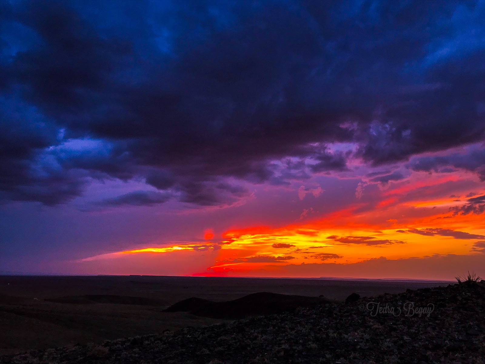 July Monsoon Sunset - Seba Dalkai, Arizona