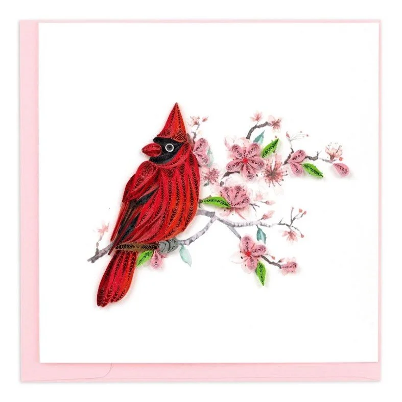 Cardinal and Cherry Blossom.JPG