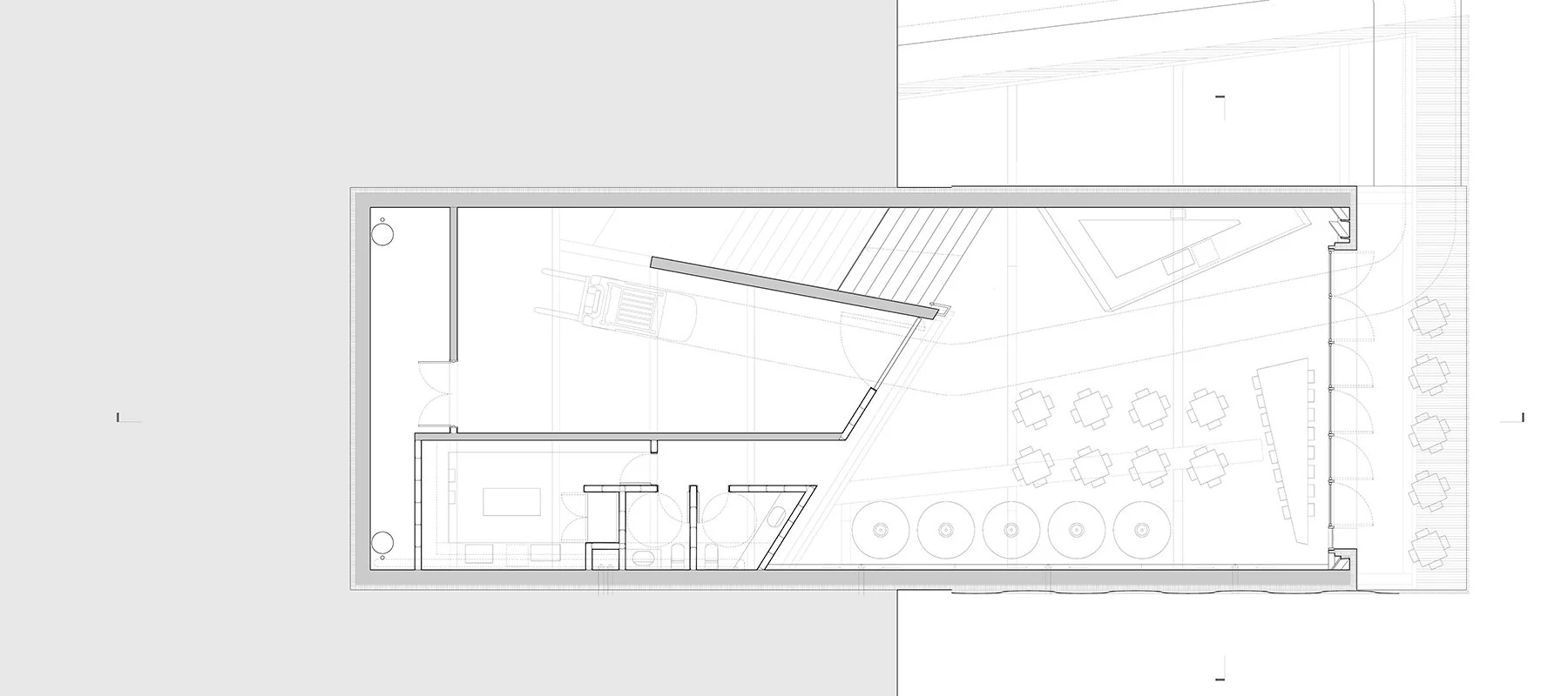 ................ lower level plan ................