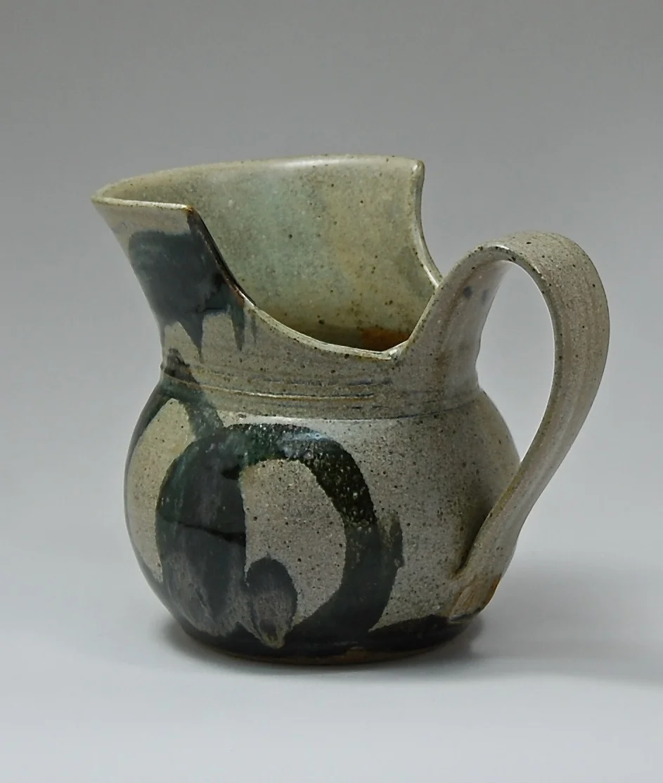 Altered Blu and Black Pitcher