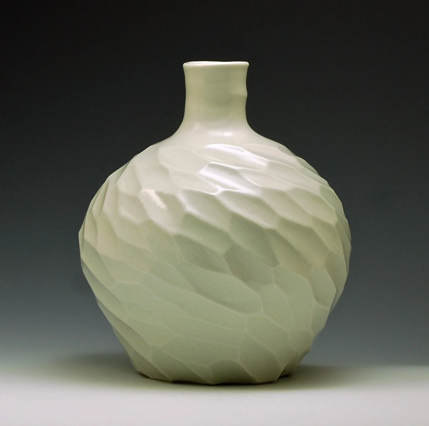 Faceted Porcelain Bottle, collection of Regina and Frankie Banali
