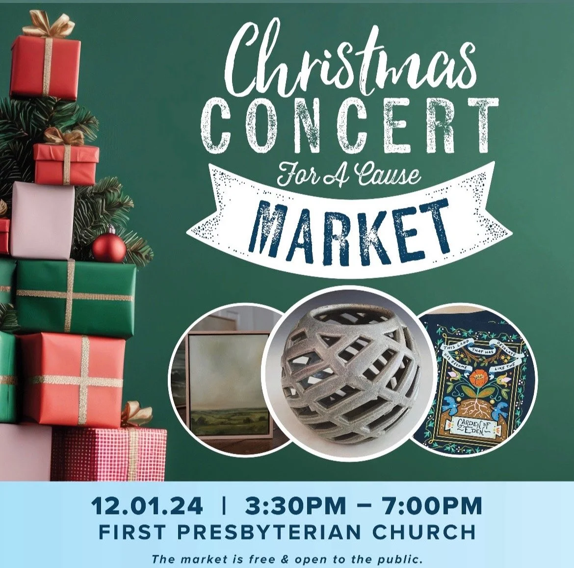 Christmas Market at First Presbyterian Church of Greenville. SC